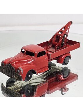 Tekno Denmark 780 Dodge Truck + Crane - Red - GOOD CONDITION Diecast